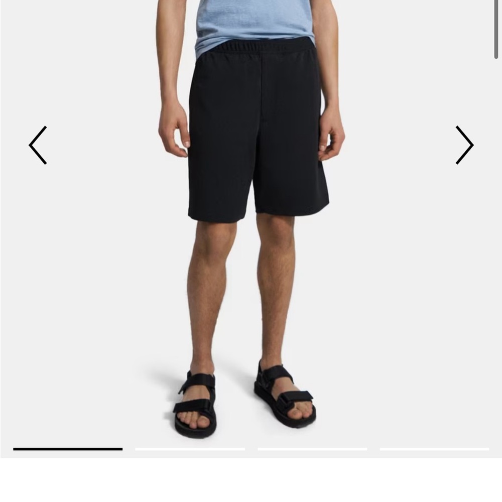 Theory Men's Classic Black Athletic Shorts